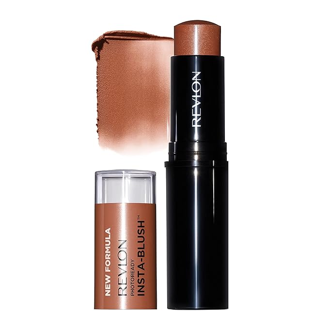Revlon Blush Stick, PhotoReady Insta-Blush Face Makeup with Nude Kiss, 1.15 Oz