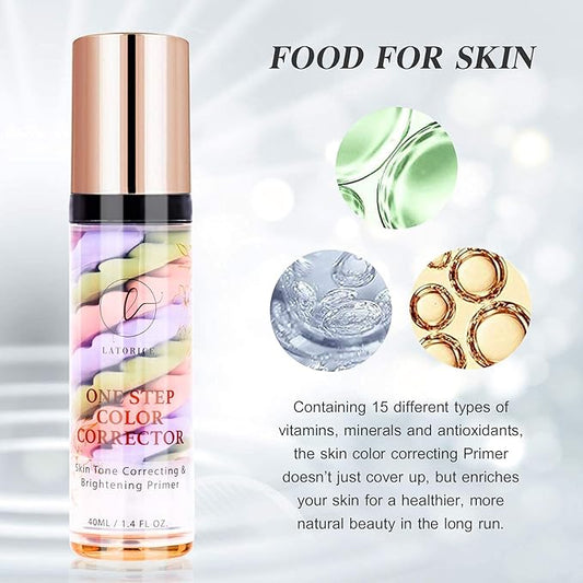 One Step Color Corrector, Isolation Cream, Makeup Primer Moisturizing, Latorice