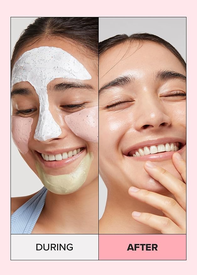 I DEW CARE Wash Off Face Mask Skin Care Set - Mini Scoops + Face Wash Headband - Tiger Headband Bundle