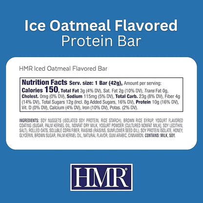 HMR Bright Bites Duo, Lemon & Ice Oatmeal Protein Bar Combo (24 Count) | 10g of Protein, Low Calorie | Nutritious Snack to Support Weight Maintenance
