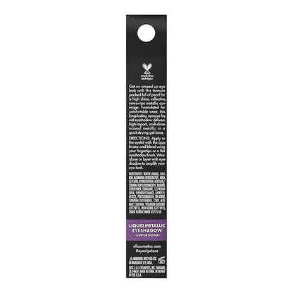 e.l.f. Liquid Metallic Eyeshadow, Gel Formula, High-Impact Multi-Dimensional Finish, One-Swipe Coverage, Supernova, 0.1 Fl Oz (3mL)