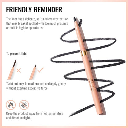 Oulac Brown Lip Liner Pencil, Waterproof Retractable Lipliner Crayon, Smooth, Long-lasting and waterproof Formula, Contour your lips, Vegan Beauty, 06 Body Talk