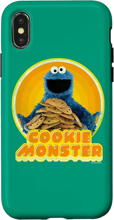 iPhone X/XS Sesame Street Cookie Monster Iron On Case