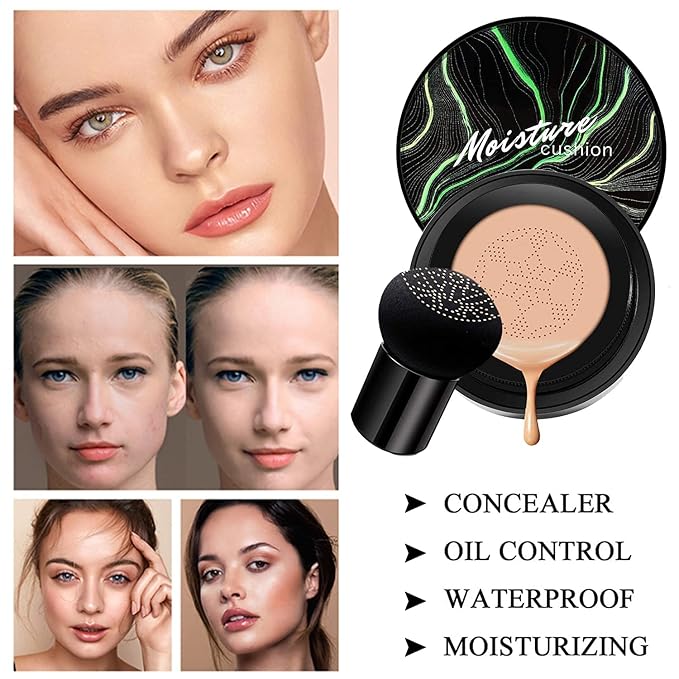Mushroom Head Air Cushion CC Cream Nature Foundation,Moisturizing