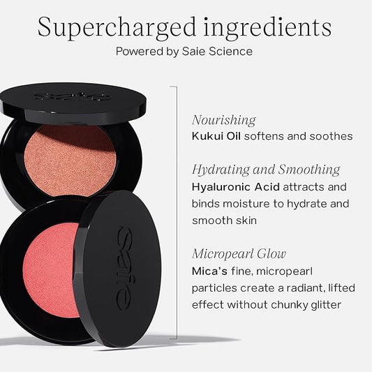 Saie Glow Sculpt Multi-Use Highlighter + Cream Blush 02 oz
