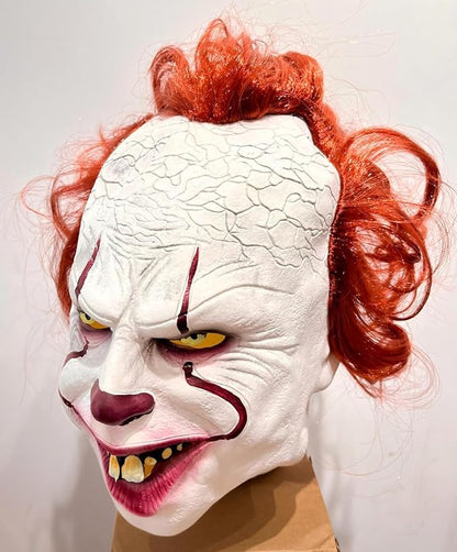Full Head Mask,Monster, Joker for Men&Women,Halloween Mask, Scary Latex Helmet Cosplay Party Props Devil Zombie