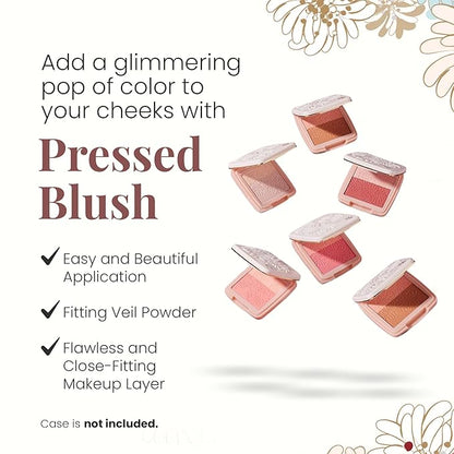 Paul & Joe Pressed Blush Palette Refill Only, Case Sold Separately, Oil-Absorbing Blush Powder, Bi-Color Face Blushes with Fitting Veil Powder, Light Pink and Light Orange, 02 Confiserie, 0.17 oz