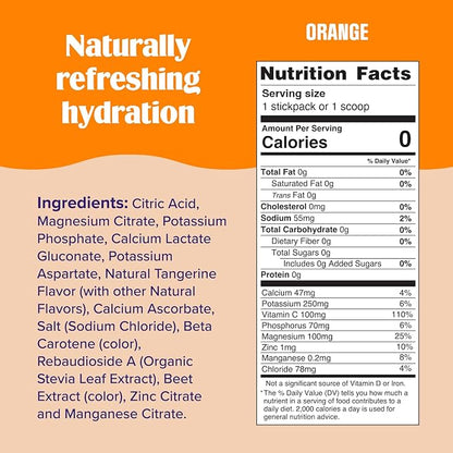 Ultima Replenisher Daily Electrolyte Drink Mix – Orange, 90 Servings – Hydration Powder with 6 Key Electrolytes & Trace Minerals – Keto Friendly, Vegan, Non- GMO & Sugar-Free Electrolyte Powder