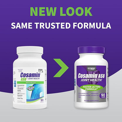 Cosamin ASU Joint Health Supplement – Advanced, Faster-Acting Formula, 90 Capsules