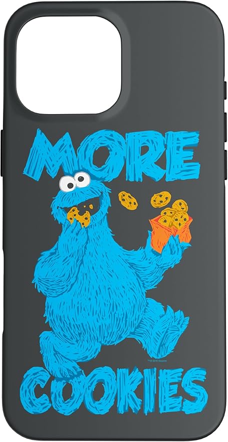 iPhone 16 Pro Max Sesame Street Cookie Monster More Cookies Case