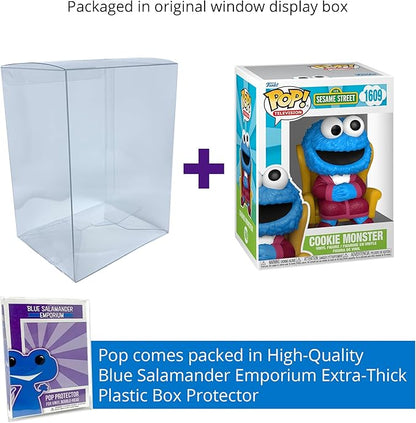 Blue Salamander Emporium Protective Case Bundle – Includes Cookie Monster #1609 Vinyl Figure