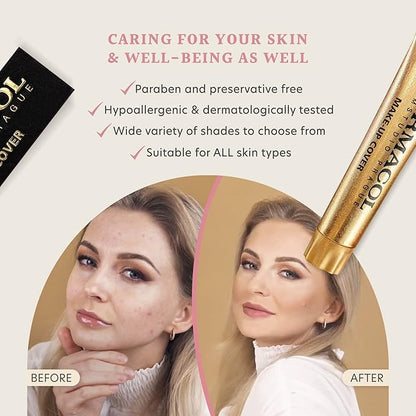 Dermacol - Full Coverage Foundation, Liquid Makeup Matte Shade 225 30g