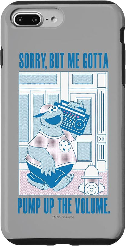 iPhone 7 Plus/8 Plus Sesame Street Cookie Monster Me Gotta Pump Up The Volume Case