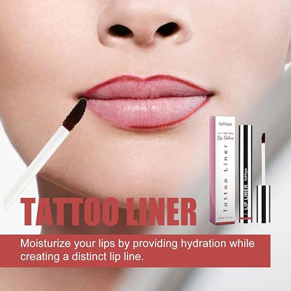 3Pcs Removable Lip Liner Set,Pencil-Peel Off Lip Liner Tattoo,Long Lasting Peel Off Lip Stain Matte Waterproof Lip Pencil for Womem
