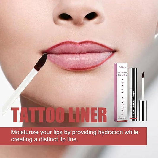 3Pcs Removable Lip Liner Set,Pencil-Peel Off Lip Liner Tattoo,Long Lasting Peel Off Lip Stain Matte Waterproof Lip Pencil for Womem