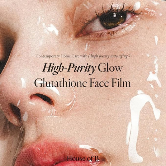 Glow Glutathione 2-Step Face Film Set for Wrinkle Reduction & Skin Tone Enhancement, Shine Your Light with 3 Counts Korean Mask