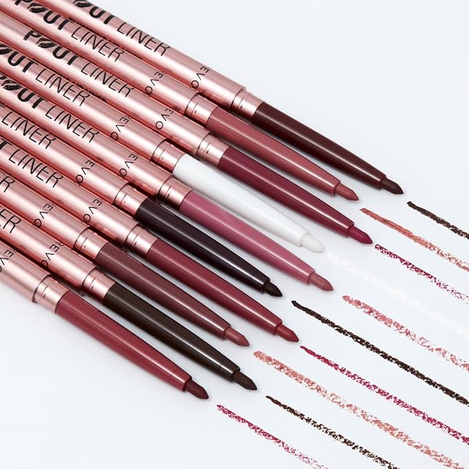 Revolution Beauty, Pout Bomb Plumping Lip Liner, Long Lasting Lip Shaper with Hyaluronic Acid & Vitamin E, Vegan & Cruelty-Free, Cool Deep Nude