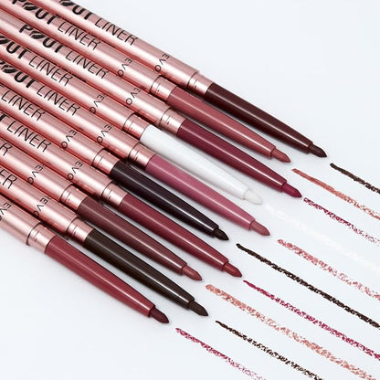 Revolution Beauty, Pout Bomb Plumping Lip Liner, Long Lasting Lip Shaper with Hyaluronic Acid & Vitamin E, Vegan & Cruelty-Free, Cool Deep Nude