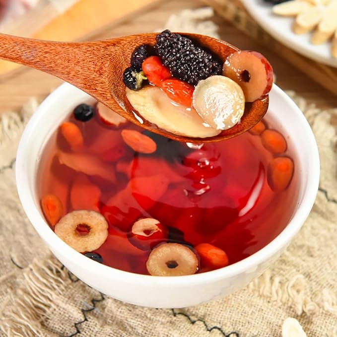 Kidney Tea Formula Ginseng Eight Treasure Tea -20 Bags Combination Scented Tea Five Treasure Tea Men's Kidney Tea Health Tea Herbal Formula Red Date Wolfberry Tea (20Pack /1Bag)