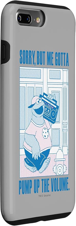 iPhone 7 Plus/8 Plus Sesame Street Cookie Monster Me Gotta Pump Up The Volume Case