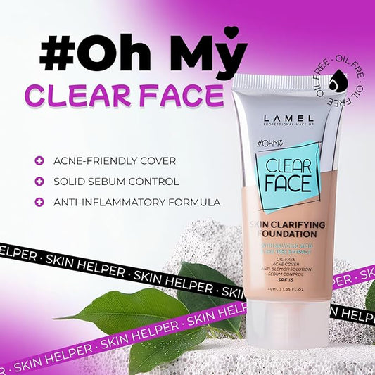 Lamel - Oh my Clear Face Foundation-404 Custard 40ml
