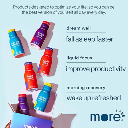 Morning Recovery Electrolyte, Milk Thistle Drink Proprietary Formulation to Hydrate While Drinking for Morning Recovery, Highly Soluble Liquid DHM, Orange Mango, Pack of 12