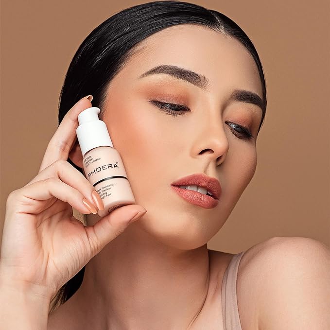 Hilareco PHOER Foundation, 1 pcs-105- Sand, Full Coverage Vegan Guarantee 30ml