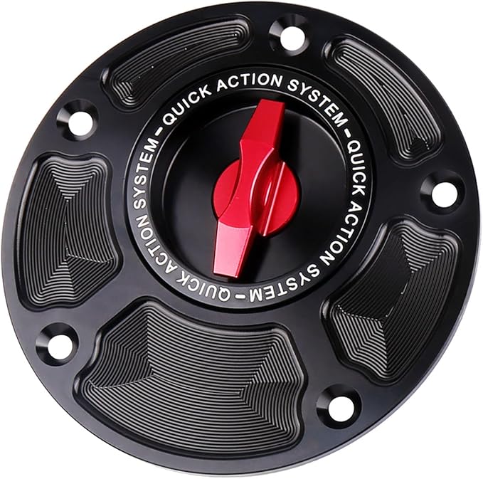 For Yamaha XSR 900 YZF-R1 For Ducati MONSTER 950 821 Motorcycle Gas Cover Keyless Fuel Tank Cap (Red)