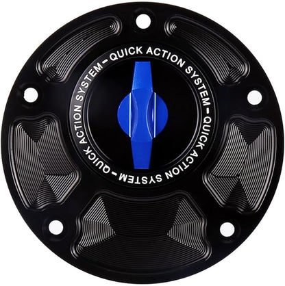 For Yamaha XSR 900 YZF-R1 For Ducati MONSTER 950 821 Motorcycle Gas Cover Keyless Fuel Tank Cap (Blue)