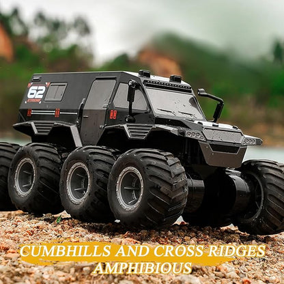 Amphibious Remote Control Car 1: 12 8WD, RC Monster Truck Toys, 2.4G RC Rock Crawler Off Road RC Car Toys for 7 8 9 10 11 12 Year Old Boys/Girls 4+, Gift Birthday Christmas