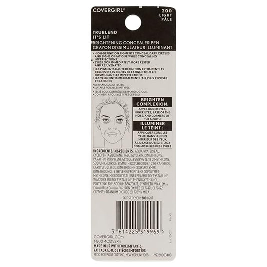 COVERGIRL Trublend It's Lit Concealer, Light L3-l7, 0.10 0.10 Ounce
