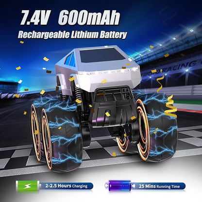 1:16 Remote Control Car, 2.4GHz Waterproof RC Cars, 4WD Amphibious RC Truck, All Terrain Off-Road Remote Control Monster Truck, Pick-up RC Car Toy for Boys Girls Ages 6+