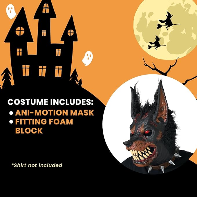California Costumes, Hell-Hound Ani-Motion Mask