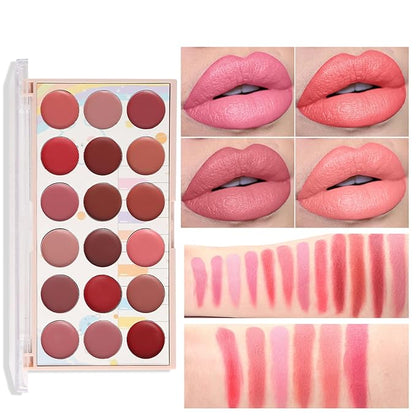 Long-Lasting Hydrating Lipgloss Makeup Sets for Girls and Women Waterproof Non-Sticky Lip Gloss Lip Stain Lipcolor with Soft Brush - Teen Girl Gifts Trendy Stuff and Instant Shine