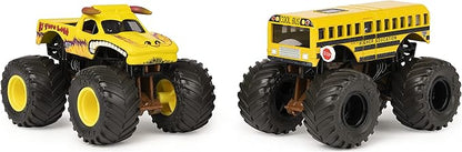 Monster Jam, Official El Toro Loco vs. Higher Education Color-Changing Die-Cast Monster Trucks, 1:64 Scale