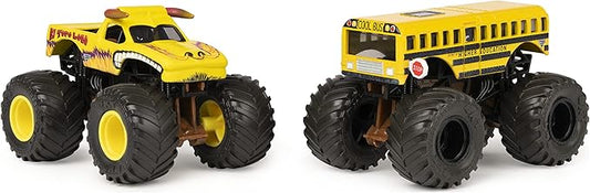 Monster Jam, Official El Toro Loco vs. Higher Education Color-Changing Die-Cast Monster Trucks, 1:64 Scale