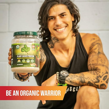 Organic Muscle Brain Boost Nootropics Blend - Vegan & Organic Superfood Health Supplements for Focus, Memory & Productivity with Ashwagandha, Ginkgo & Ginseng - Chocolate Flavor, 20 Servings