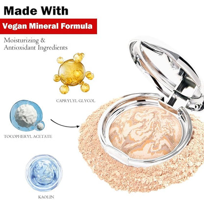 Marbleized Baked Foundation Makeup, Balance and Brighten Col 32 Oz