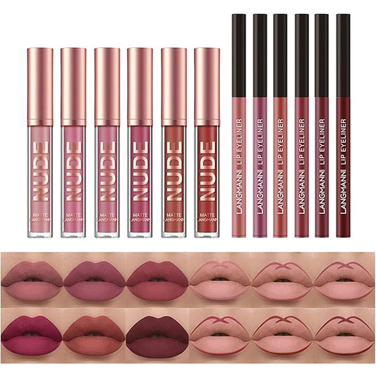 BestLand 12Pcs Matte Liquid Lipstick +