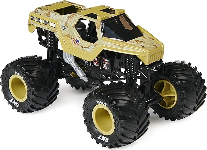 Monster Jam, Official Soldier Fortune Monster Truck, Collector Die-Cast Vehicle, 1:24 Scale, Kids Toys for Boys Ages 3 and up