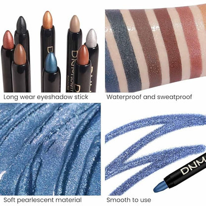 Kaely 8Pcs Cream Eye Shadow Brightener Sticks Set for Eyes,Shimmer Matte Pencil Eyeshadow Applicator Stick Palette,Halloween Makeup Waterproof,Birthday Party gifts for Women kids Girls 07