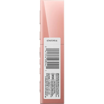 Maybelline Super Stay Vinyl Ink Longwear No-Budge Liquid Lipcolor Makeup, Highly Pigmented Color and Instant Shine, Captivated, Pink Lipstick, 0.14 fl oz, 1 Count