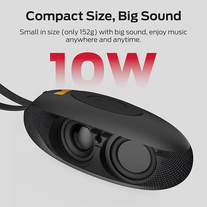 Monster S260 Bluetooth Speaker, Portable Wireless Speaker with 10W Powerful Sound, Small Speakers with Bluetooth 5.4, True Wireless Stereo Pairing, IPX5 Waterproof, 5H Playtime, Built-in Mic