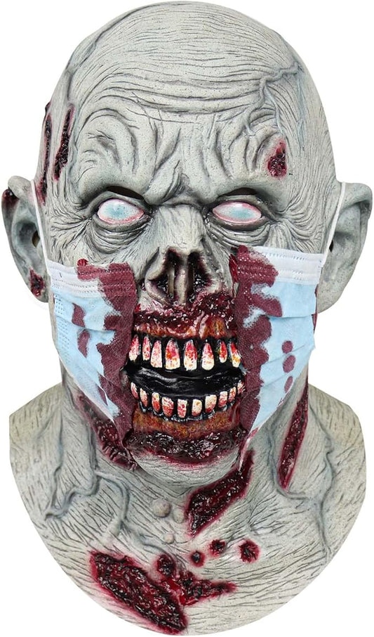Zombie Mask Scary Halloween Cosplay Prop Haunted House Horror Monster Creepy Masquerade Party Accessories