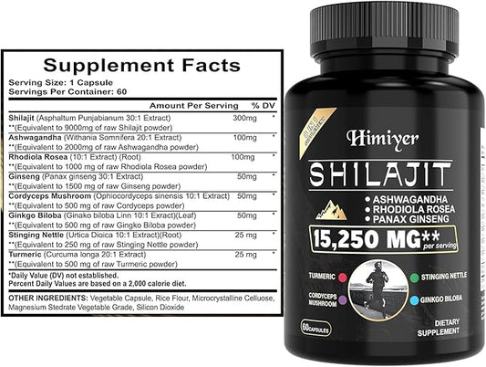 2pcs, Ultimate Wellness Bundle - Boost Energy, Immunity & Brain Function with 7000mg Sea Moss, 4000mg Black Seed Oil, 2000mg Ashwagandha, 9000mg Ginger & Shilajit, Vegan-Friendly Supplement