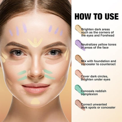 Jolilab 6 Color Contour Stick Concealer Stick Cream