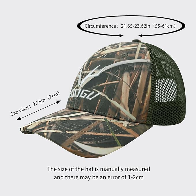 LOOGU Fishing Hat Mesh Back for Men Women Adjustable Baseball Trucker Cap Snapback Hats