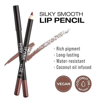 Professional Slim Lip Pencil, Creamy Soft Lip Liner, Smooth Long-Lasting Rich Lip Color, Natural Lip Makeup, Water-Resistant Lip Crayon (Nude Truffle)