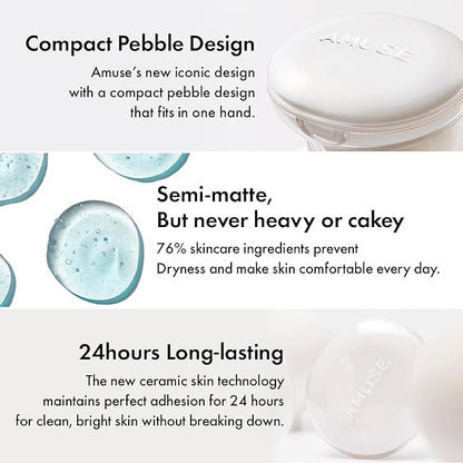 Amuse SEOUL Ceramic Skin Perfector Cushion Foundation 02 15g