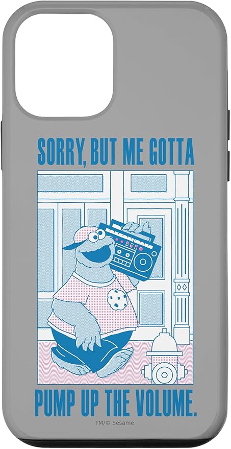 iPhone 12 mini Sesame Street Cookie Monster Me Gotta Pump Up The Volume Case